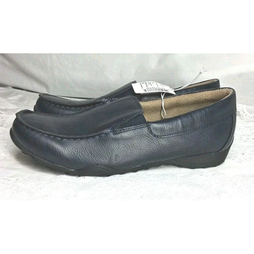 The Children’s Place Boys Slip On Loafers Tidal Blue Youth 6 Dress Shoes